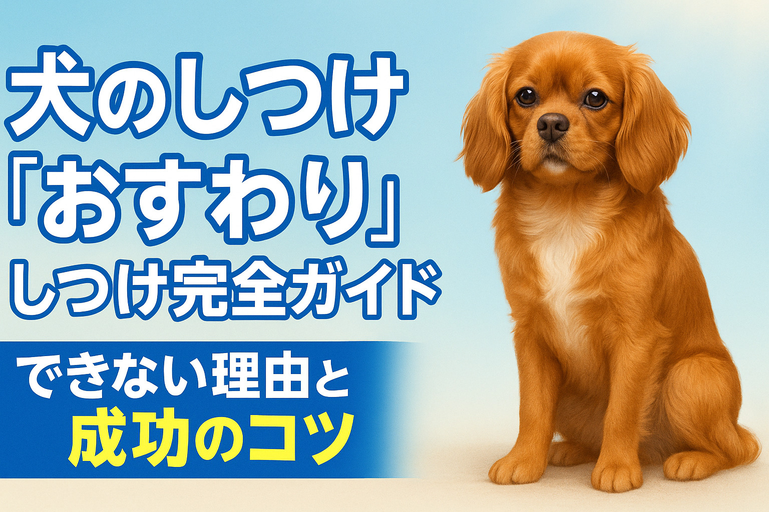 犬のおすわり