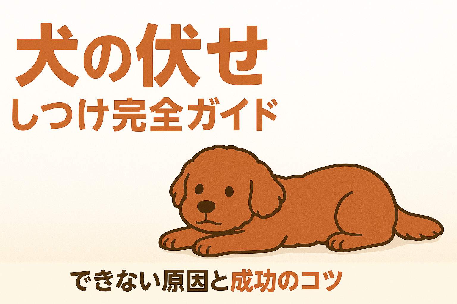 犬の伏せ