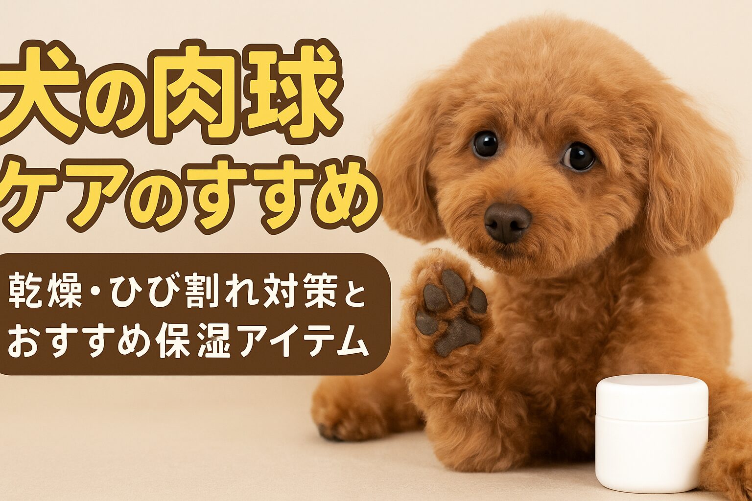 犬の肉球ケア