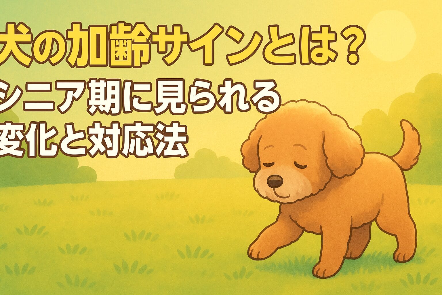 犬の加齢サイン