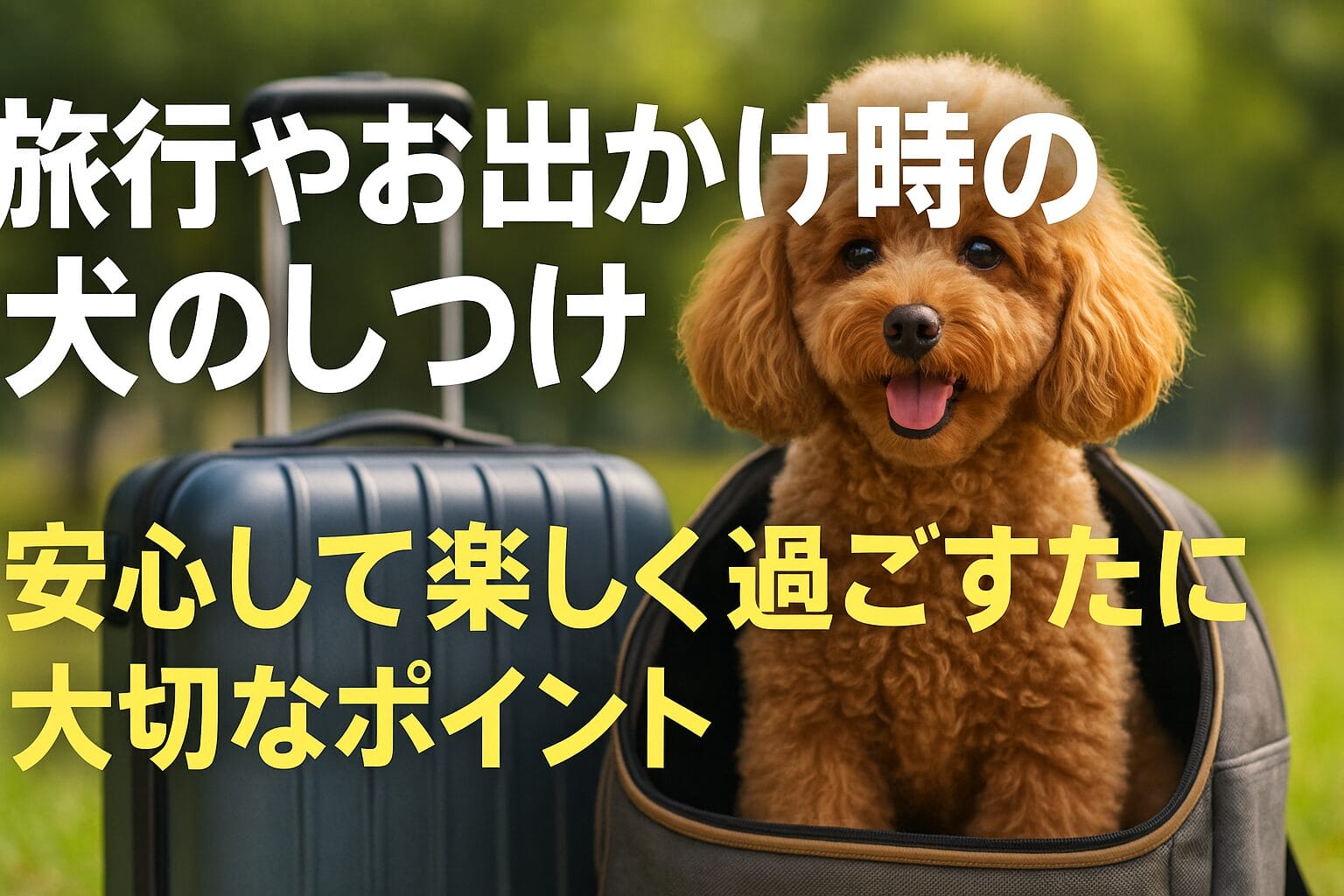 犬のお出かけ